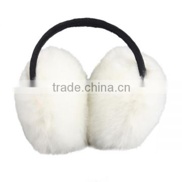 Sya hot sale winter warm girls fashion rabbit fur earmuffs