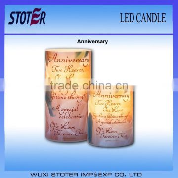 cheap led candle customized design/ fro aniversary