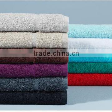 Pantone color terry cotton face towels wholesale