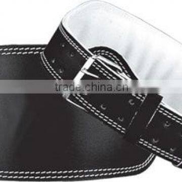 Weight lifting leather belt