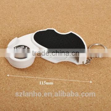45X25mm Rotate LED Lamp Mini Pocket Loupe Reading Magnifier