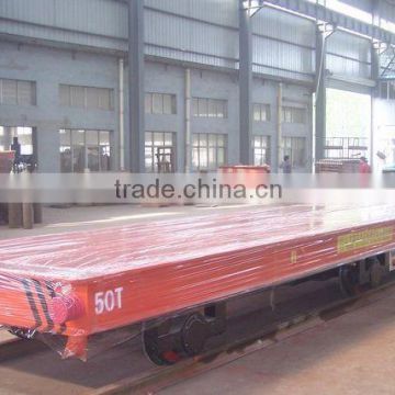 steel material transfer vehicle with approx 50m of track