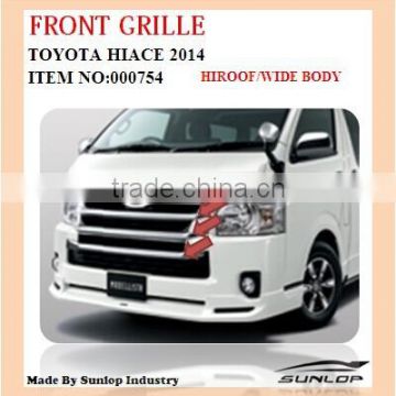 Toyota hiace auto parts refited front grill wide body hiroof for hiace commuter van bus KDH200 #000754