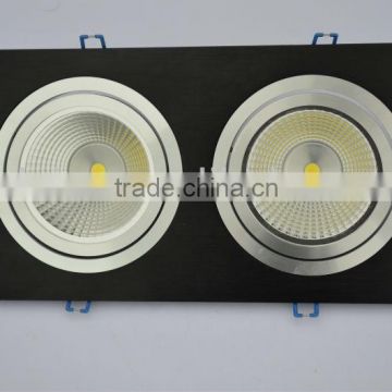 2x15w high power adjustable cob dimmable led downlight