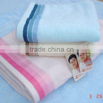 Solid Dyed Towels with blue and pink color