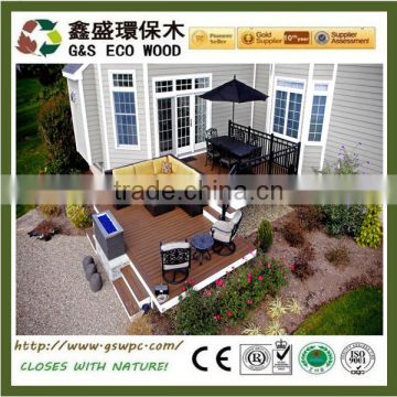 waterproof composite plastic decking floor Outdoor solid eco-friendly wpc decking