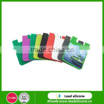 2015 Hot Sale Customisable Logos Printable Silicone Card Cover