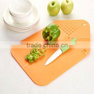 Plastic PP kitchen foldable flexible cutting board