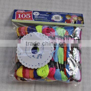 friendship bracelet 6 strands 100% mercerized cotton thread