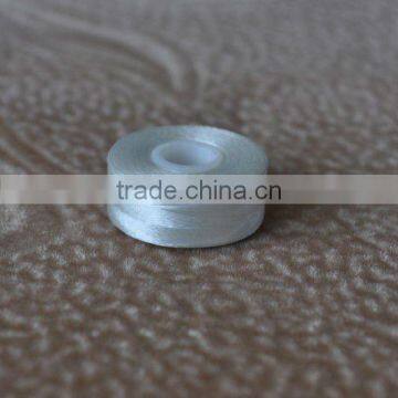 White Sideless Prewound Bobbin Thread