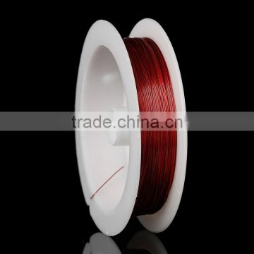 Copper Beading Wire Thread Cord Red Copper 0.3mm Dia, 4 Rolls