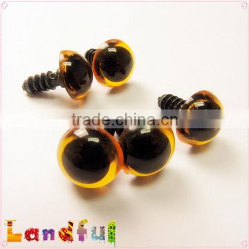 12mm Black Tea Orange Colored Plastic Safety Eyes Amigurumi Eyes