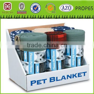 Cat and Dog Large Fleece Pet Blanket - Throw For Car, Lap, Sofa, Pet Bed, Crate, Kennel and Carrier