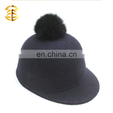 100% Wool Adults or Kid Custom Snapback Wool Custom Snapback Cap Wool Buck Hat With Fur poms