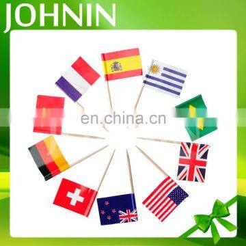 Factory sale customized party decorations paper flag with stick