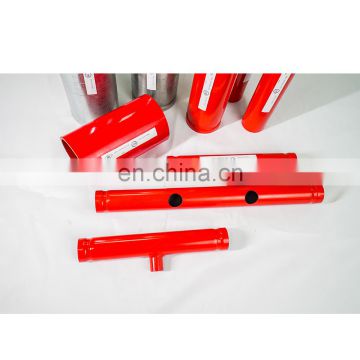 2" Galvanized Red Epoxy Welded Steel Pipe Thread End ASTM A795 SCH 40