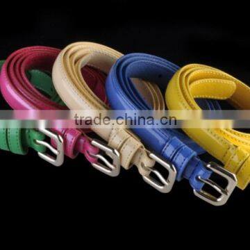 New Fashion candy col lady and girls pu belt