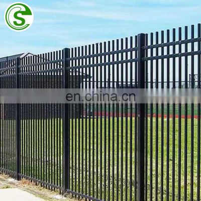 Construction Galvanized Steel Pipe Tubular Strong Protective  Steel Fence