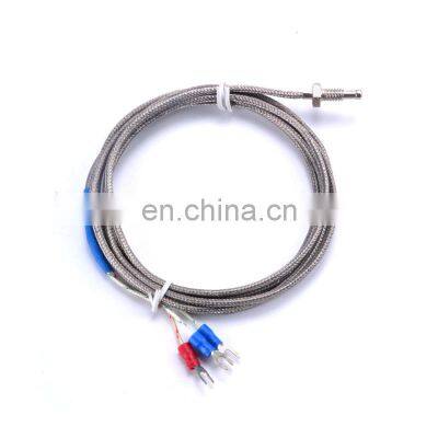 PT100 Screw Thermocouple M6 Screw PT100 Temperature Sensor PT100 Thread Thermal Resistance