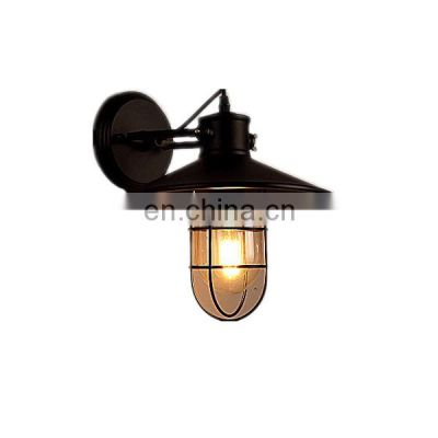 American Style Country Industrial Retro Wrought Iron Birdcage led wall lamps for decoration Indoor Lighting