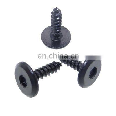 black socket head self tapping wood screws