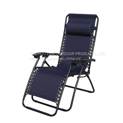 outdoor lounge office folding zero gravity recliner adjustable chair with pillow