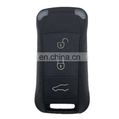3 Buttons Flip Remote Control Car Key Shell Cover Case Fob For Porsche Key Cayenne 2004-2011