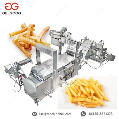 Automatic Frozen French Fries Machine Potato Processing Line Potato French Fries Making Machine