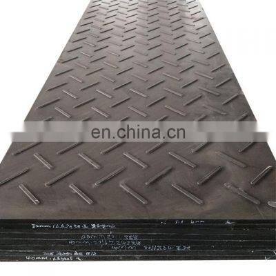 Plastic construction protection sheet plastic road mat plates 4x8ft temporary portable plastic