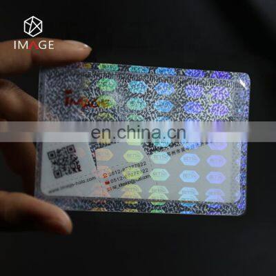 3 Mil Sticky Holographic Cold Seal Laminating Pouches