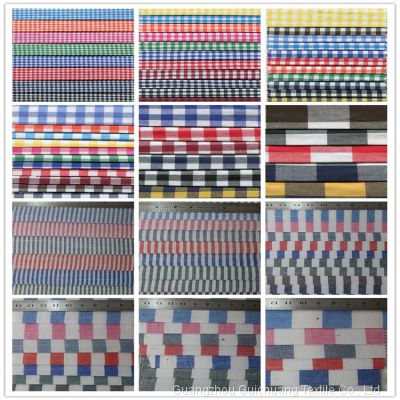 Spot supply of polyester cotton blended yarn-dyed plaid fabric