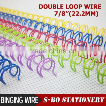 7/8 22.2MM (2:1) YO double loop wire ,binding wire, yo wire ,loop twin ,loop wire binder