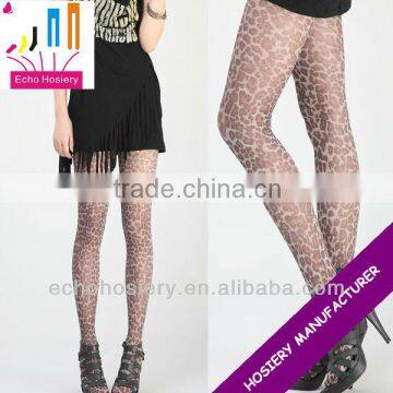 lady new printing tights with leopard printing sexy pantyhose