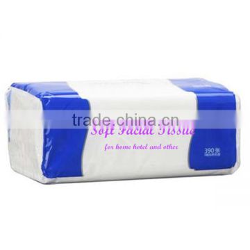 2015 China Manufacturer Wholesale good quality cheap price facial tissue soft pack no paper powder