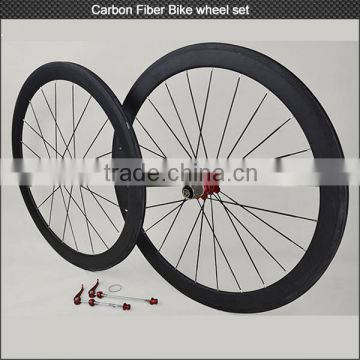 High quality 700c road bicyle clincher or tubular wheels carbon for road bicycle