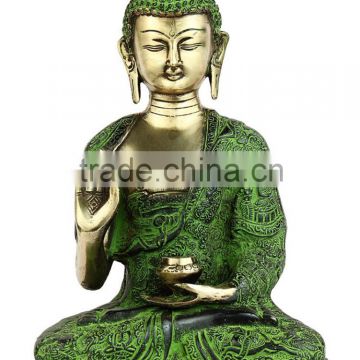 Sitting Buddha Life Story without base 11"