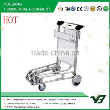 2015 Thailand market 4 wheels 304 stainless steel baggage cart for airport (YB-AT024)                        
                                                Quality Choice