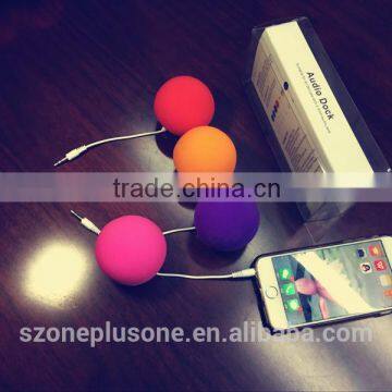 Mini Portable Speaker Ballon Speaker for iPhone/Samsung with soft sponge