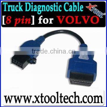 [xtool] truck diagnostic cable volvo 8 pin /volvocable in stock