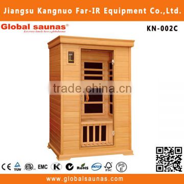 Infrared dry dry steam sauna cabin for 2 person