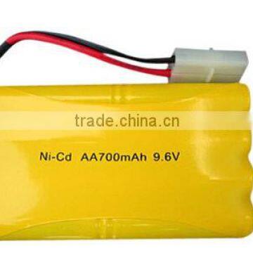 Ni-CD 9.6V AA size Battery 700mAh high capacity industrial pack cell