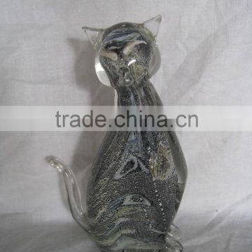 decorative glass cat