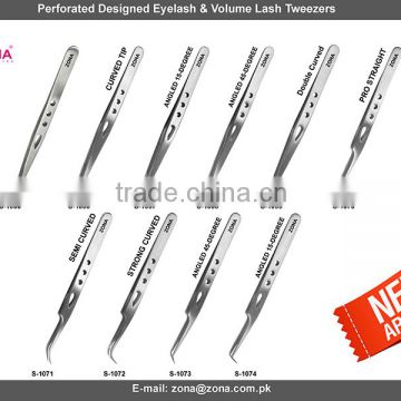 Perforated Volume Lash Tweezers / Get Best Volume Lash Tweezers Under Your Private Labels From ZONA-PAKISTAN
