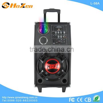 2013 bluetooth speaker portable speaker with radio/ remote control/wireless MIC/battery