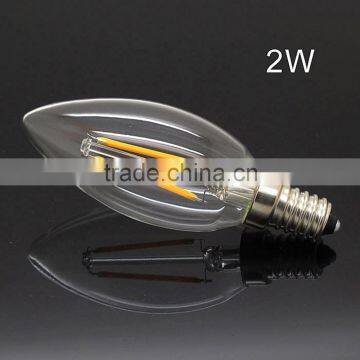 SAA 4 Watt Dimmable Filament LED E14 Candle 2W 4W 6W with CE RoHS