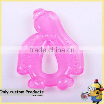 Biting soft slilica gel non-toxic month baby teether/ making promotional infant silica gel biting baby teether toys IN SHENZHEN