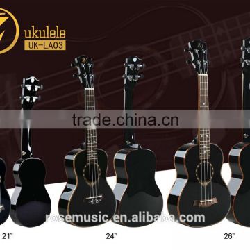 Solid spruce+ sapele tenor ukulele of high quality from China factory(UK-LA03-26)