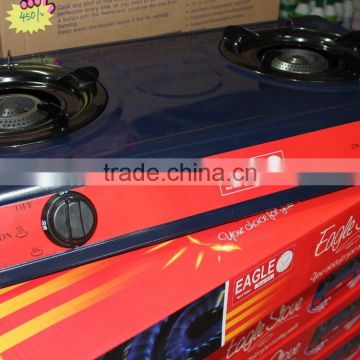 2 burner coated household cooking gas stove. Ready stock. Immediate delivery!