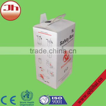 medical devices chinese biohazard cardboard box for biohazard waste