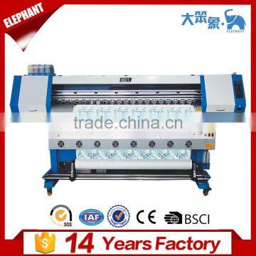 China best price high performance eco solvent printer dx5, large format inkjet dye submation printer